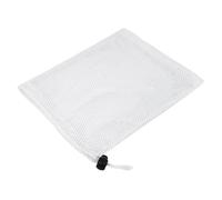 DSFIHJO Estuche Cables 4 Bolsas de Almacenamiento Multiusos Malla Nailon Transpirable con cordón Ajustable for el hogar, Viajes y Actividades al Aire Libre para Accesorios Tecnológicos(White-18x25cm)