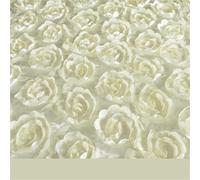DSFVERVD Alfombra de Boda Alfombra de Boda 10 m, Tela Satinada con Rosas 3D, for Pasillo, Fiesta Bodas, Fondo Rojo, Mantel, decoración