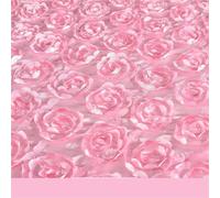 DSFVERVD Alfombra de Boda Alfombra de Boda 10 m, Tela Satinada con Rosas 3D, for Pasillo, Fiesta Bodas, Fondo Rojo, Mantel, decoración
