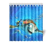 dsgrdhrty Buscando a Nemo Cortina de baño a Prueba de Agua antibacteriana ponible y Lavable