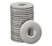 DSM - Arandelas M8 - DIN 9021/ISO 7093 - Acero inoxidable A2 - 10 unidades | Arandelas grandes para carrocería, inoxidables [precisión TrueSpec] Arandelas, espaciadores, discos de ajuste
