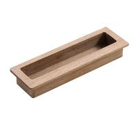 DSWZLQDXB Tiradores empotrados deslizantes Ranurado Manijas ocultos de Nogal Madera maciza Tirador para cajón Armario Perilla Gabinete,Asa plana Cuadrado (146mm)