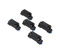 DTF08A - Base de enchufe de relé de 8 pines compatible con LY2N-J JQX-13F, soporte de plástico de montaje en riel DIN de 35 mm