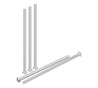 DTGN 6Pcs Tornillos de Cabeza Redonda M4-0.7x100mm con Cabeza de Botón | Fijadores de Accionamiento Hexagonal, Acero Inoxidable 304 Blanqueado, Bueno para Bicicleta de Carretera-