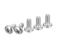 DTGN Tornillos de Máquina de Cabeza Plana M3X12mm, 30 Pieza de Acero Inoxidable 304, con Cabeza Phillips, Rosca Métrica Gruesa Completa, Acabado Brillante