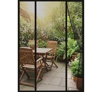 DTLLCZP Mosquitera para puerta de balcón, 150 x 210 cm, doble puerta, cierre magnético, sin necesidad de taladrar, garras de gato, imanes más fuertes, protección contra insectos para puerta de sótano