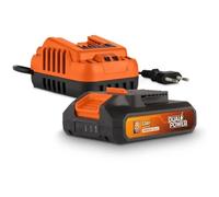 Dual Power Batería 2.0Ah 20V y Cargador 2A POWDP90620 para Herramientas Inalámbricas de 20V