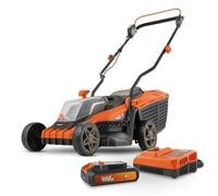 PowerPlus Cortacésped Dual Power 20 V 4 Ah 340 mm – Batería y cargador incluidos