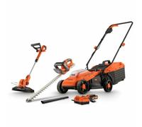 Dual Power Kit de Cortadora de Césped, Bordeadora y Cortasetos 20V