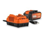 Dual Power POWDP90640 Batería y Cargador 2.5Ah/5.0Ah 2x20V Herramientas de Bricolaje Inalámbricas