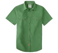 Dubinik® Camisas para Hombre Vaqueras Manga Corta de Algodón con Botones a Presión Estilo Western de Trabajo Tipo Leñador