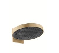 Hansgrohe Rociador de ducha mural Rainfinity 360 3 tipos de chorro PowderRain bronce cepillado