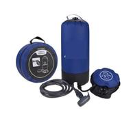 Ducha Camping Bolsa de Ducha portátil for Exteriores 11 litros Jardin | Ducha a presión con bomba de pie con manguera de 2 m for acampar, senderismo, viajes