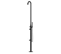 Ducha De Acero Inox Stintino Con Rociador Giratorio Negro Sined Black Xl