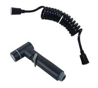 Ducha de bidé Cabezal de ducha ABS con pulverizador alta presión for inodoro, bidé mano, boquilla higiénica limpieza, accesorios baño(Black)