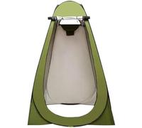 Ducha de camping ligera, tienda para inodoro para adultos: cabina portátil con ducha de agua caliente, vestuario para excursionistas, color verde oliva