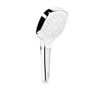 Ducha de mano Croma Select E de Hansgrohe: 3 tipos de chorro, antical, blanco/cromo