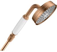 Ducha de mano hansgrohe Axor Montreux, 100 mm, 1 chorro, acabado bronce cepillado