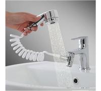 Ducha Easy universal, ducha para fregadero, alcachofa para ducha, sifón de cocina, fácil de instalar, fijación con bioadhesivo, práctico y compacto
