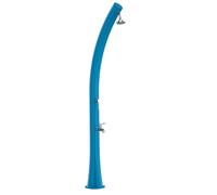 Ducha Exterior Azul con Calentamiento Solar 226 cm de altura con depósito de 25 litros grifería de latón ideal para jardín o piscina STARMATRIX RIO BLUE Blue XL