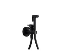 Ducha higiénica con grifo monomando empotrado fabricada en latón de acabado negro mate Munich de Imex