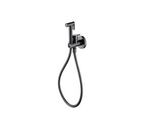 Ducha higiénica de diseño moderno fabricada en latón con acabado black gun metal Munich de Imex