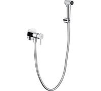 Ducha Higiénica para WC Empotrada con Grifo Monomando y Flexo | Bidet WC de Pared con Agua Fría y Caliente | Grifería Baño Moderna IMEX Toscana