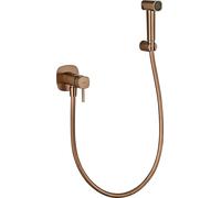 Ducha Higiénica para WC Empotrada con Grifo Monomando y Flexo | Bidet WC de Pared con Agua Fría y Caliente | Grifería Baño Moderna IMEX Toscana