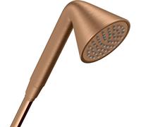 Ducha manual hansgrohe AXOR 85 1jet diseñada por Front, 26025140, Color: Bronce cepillado