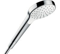Ducha manual hansgrohe Croma Select S 1jet EcoSmart 7 l/min, blanco/cromo, 26806400