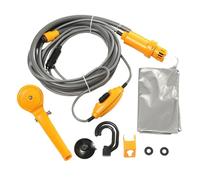 Ducha portátil para camping, 12 voltios, eléctrica, portátil | Kit de lavado de coche al aire libre para caravana, motocicleta, playa, viajes, aventura, baño de mascotas