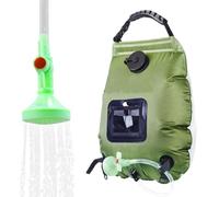 Ducha Portátil Para Exteriores | de Baño Solar Desmontable de 5 Galones/20 Litros con Alcachofa y Manguera,Alcachofa de Ducha para Camping | Para Viajes Acampada Glamping Hogar Jardín Balcón Y Parque