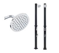 Ducha solar frerievn con cabezal giratorio grifo lavapiés 18l negro casa.pro