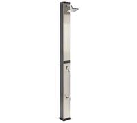 Ducha solar independiente de exterior PVC con energía solar negro Buenos