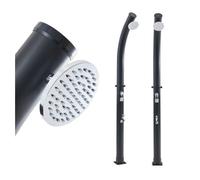Ducha solar kebomi con cabezal giratorio grifo lavapiés 18l negro casa.pro