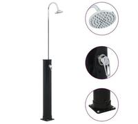 Ducha Solar Negro 214 Cm 20 L Vidaxl