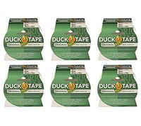 Duck Cinta adhesiva 211117.6 original, color blanco, 50 mm x 25 m, paquete de 6