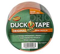 Duck Cinta original naranja, 50 mm x 25 m, fórmula mejorada, impermeable, cinta de reparación de paños, cinta adhesiva de alta resistencia
