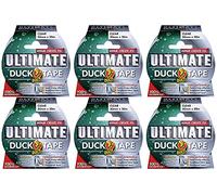 Duck Tape 222150.6 Ultimate - Cinta de tela transparente (50 mm x 20 m, 6 unidades)