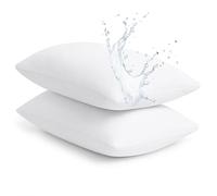 Dudu N Girlie Protector de almohada de algodón con cremallera, 50 x 75 cm, 2 unidades