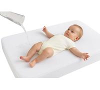 Dudu N Girlie Protector de colchón para cuna (100% impermeable, 50 x 100 cm)