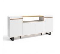 Aparador kavos up blanco - roble arena 203 x 87 x 34,6 cm