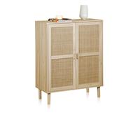 duehome - Armario bajo de 2 puertas 80x110 cm Made Pine - rattan
