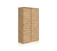 duehome - Armario de puertas correderas 120x200 cm Show Nodi oak