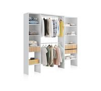 Habitdesign -Armario vestidor Nitza Artik white (matte white) - natur