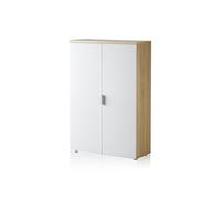 duehome - Armario zapatero auxiliar Office Artik white (matte white) - canadian oak
