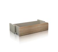 duehome | Cajon Frontal Extraible, Cajon Complementario Canape Luxury, Acabado en Cambria, Medidas: 137 cm (Largo) x 27,5 cm (Alto) x 47,5 cm (Fondo)
