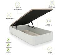 duehome - Canapé básico 90-150 cm Luxury 3D White 90x190