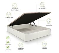 duehome - Canapé con zapatero 90-150 cm Luxury Plus 3D White 150x190