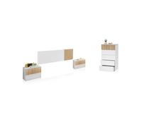 Habitdesign -Dormitorio Nitza 5C Artik white (matte white) - natur